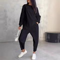 Damen lässiger Zweiteiler mit Oberteil und Hose