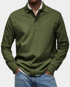 Herren Langarm Poloshirt klassisch und bequem