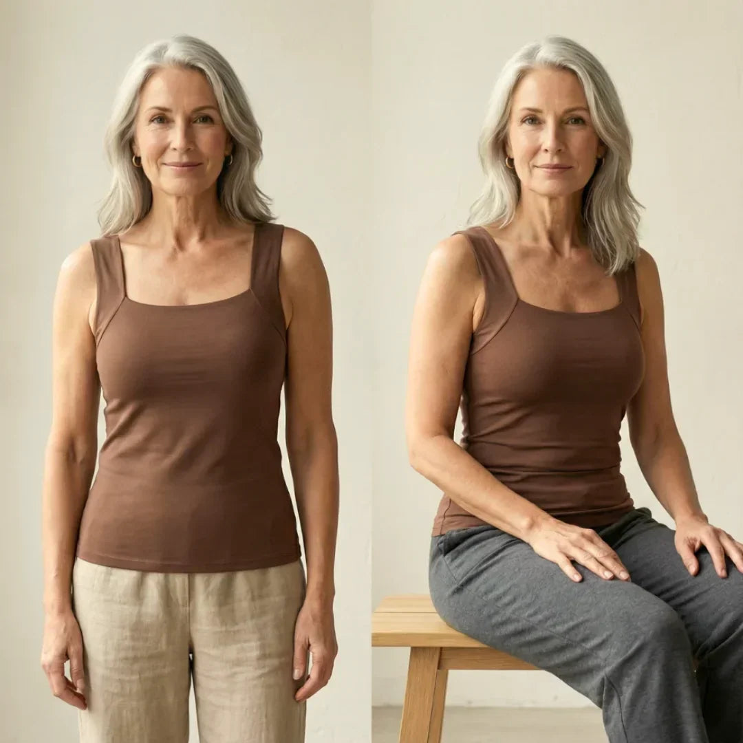 Damen Tanktop mit eingebautem BH