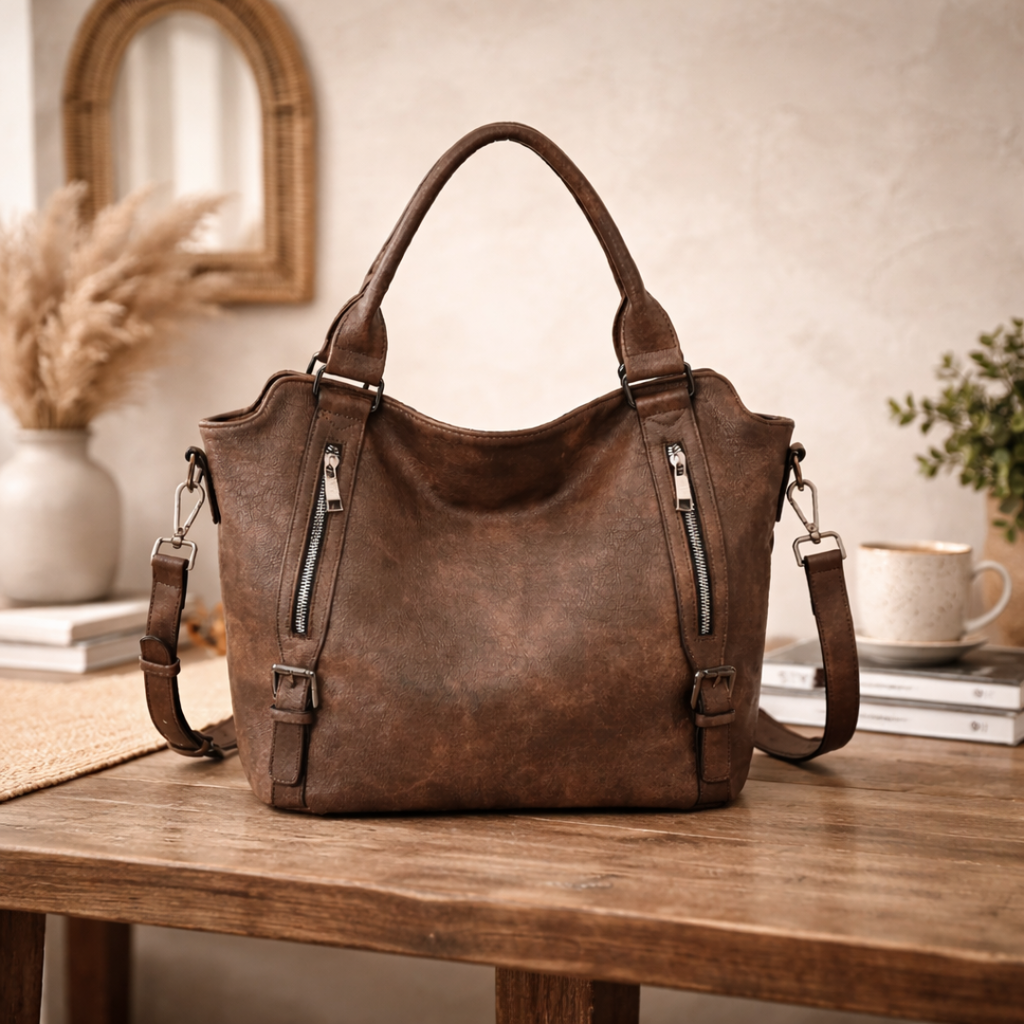 Damen Alltag Handtasche aus Kunstleder