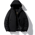 Damen warme Skijacke mit Kapuze und Taschen