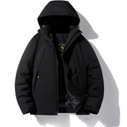 Damen warme Skijacke mit Kapuze und Taschen