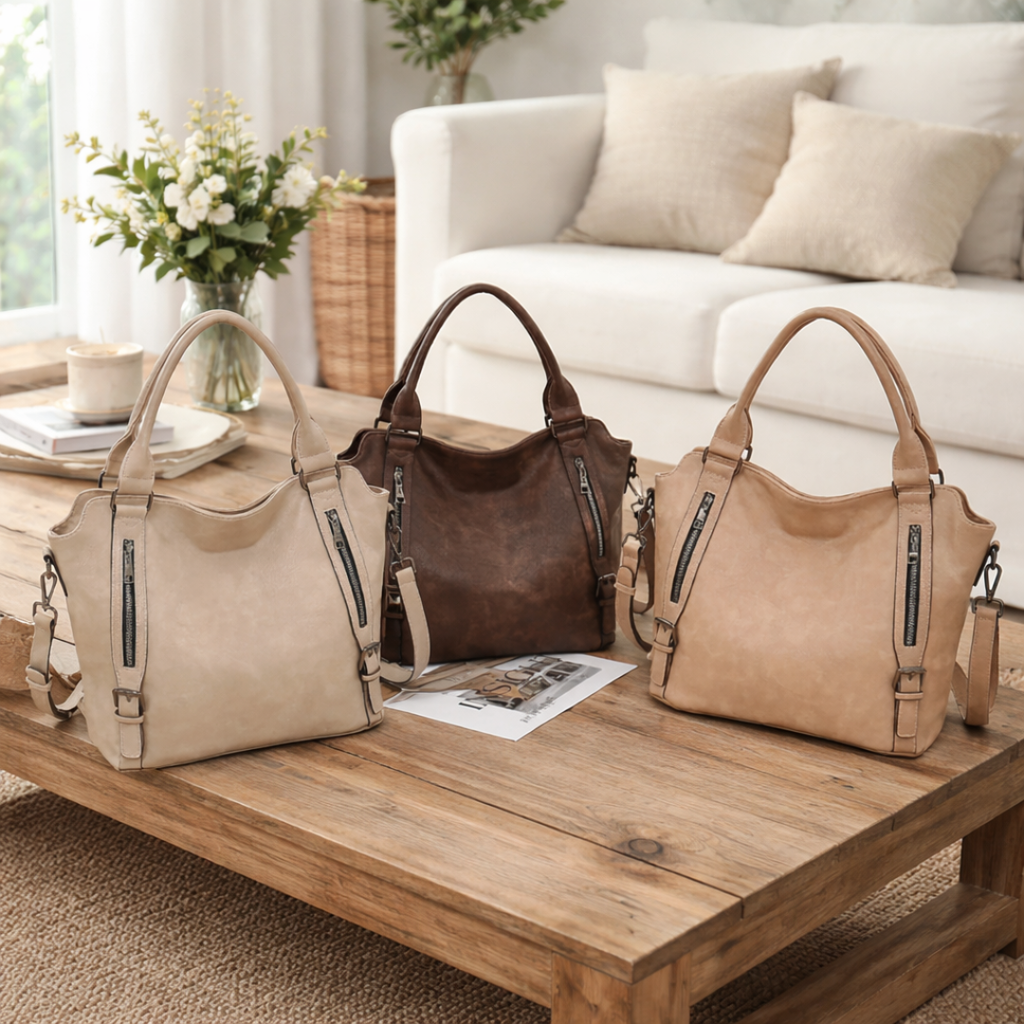 Damen Alltag Handtasche aus Kunstleder