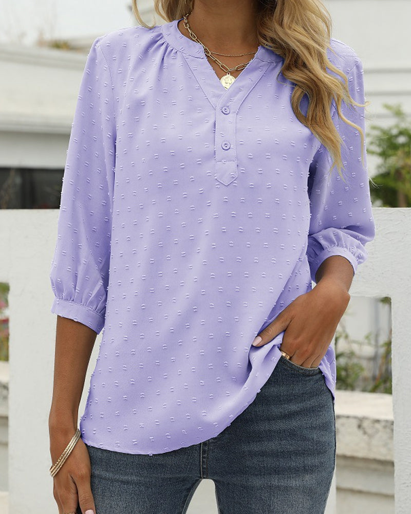 Elegante Midarm Bluse