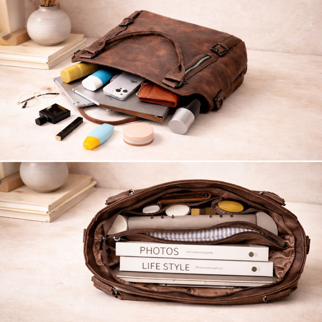 Damen Alltag Handtasche aus Kunstleder