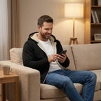 Herren Kapuzenjacke mit Reissverschluss