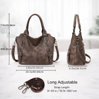 Damen Alltag Handtasche aus Kunstleder