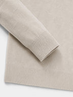 Herren warmer Pullover mit V Ausschnitt und Reissverschluss