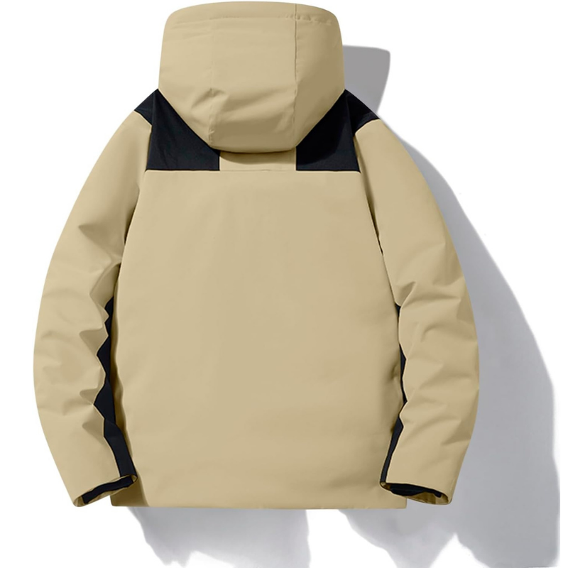 Damen warme Skijacke mit Kapuze und Taschen