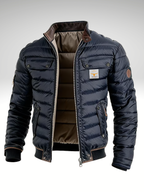 Herren gesteppte Übergangsjacke im Vintage Stil