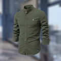 Herren Hemd mit Stehkragen im Slim Fit