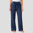 Damen Leinenhose mit Kordelbund