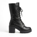 Damen Combat Boots mit Plateausohle