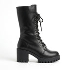 Damen Combat Boots mit Plateausohle