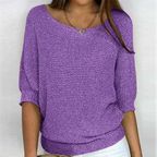 Damen Strickpullover mit lockerem Schnitt