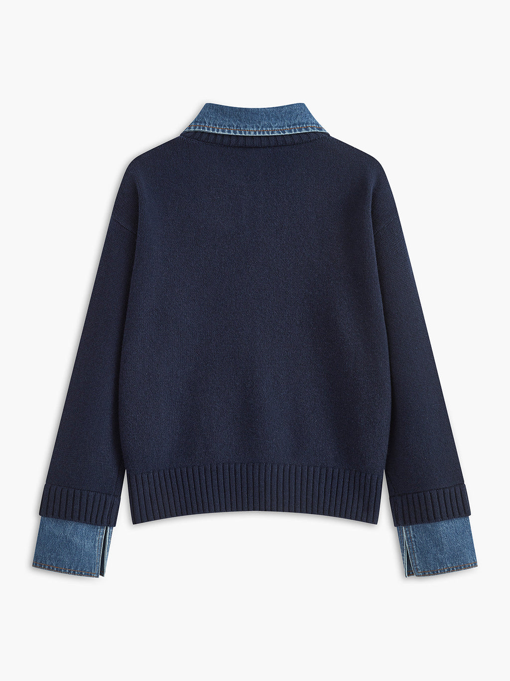 Damen 2 in 1 Pullover mit Reverskragen