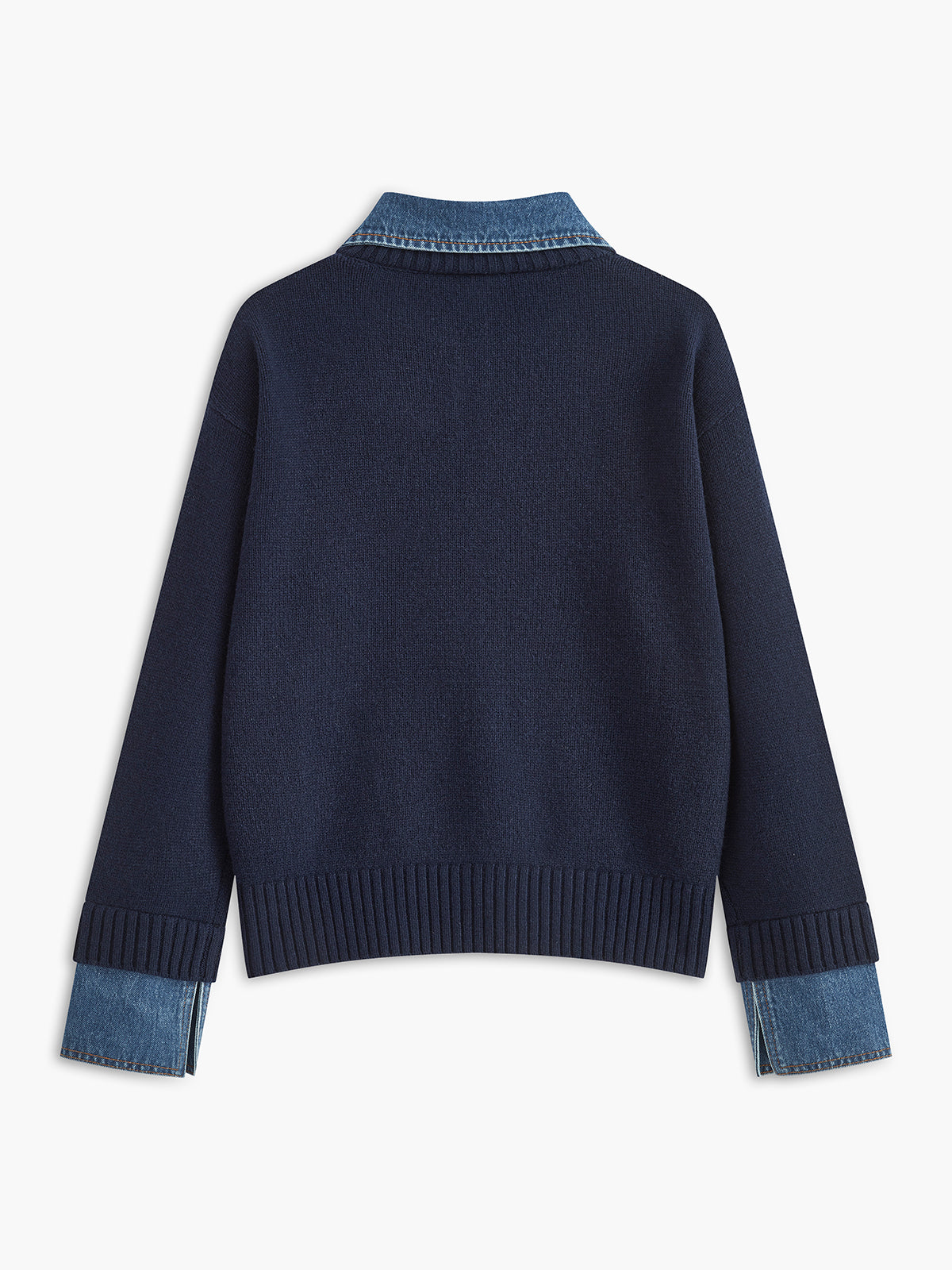 Damen 2 in 1 Pullover mit Reverskragen