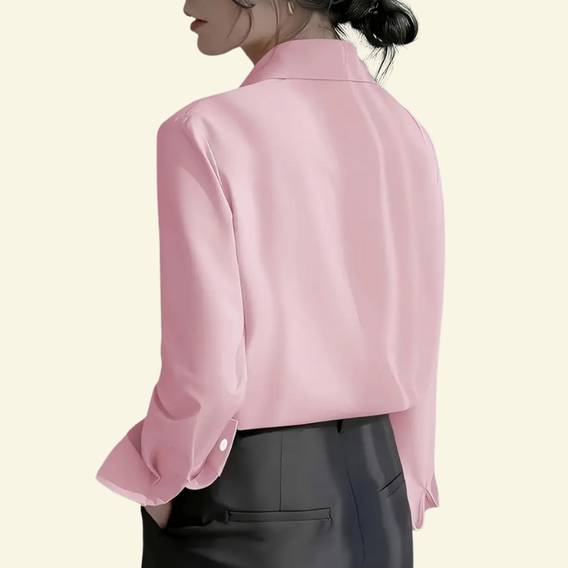 Damen Bluse mit verdeckter Knopfleiste