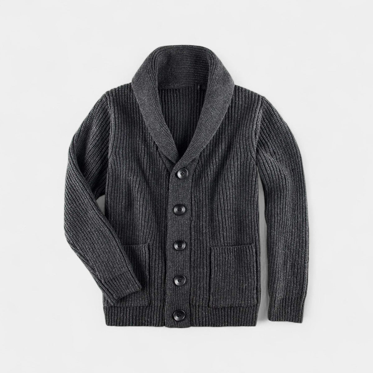 Herren Strickjacke mit Schalkragen