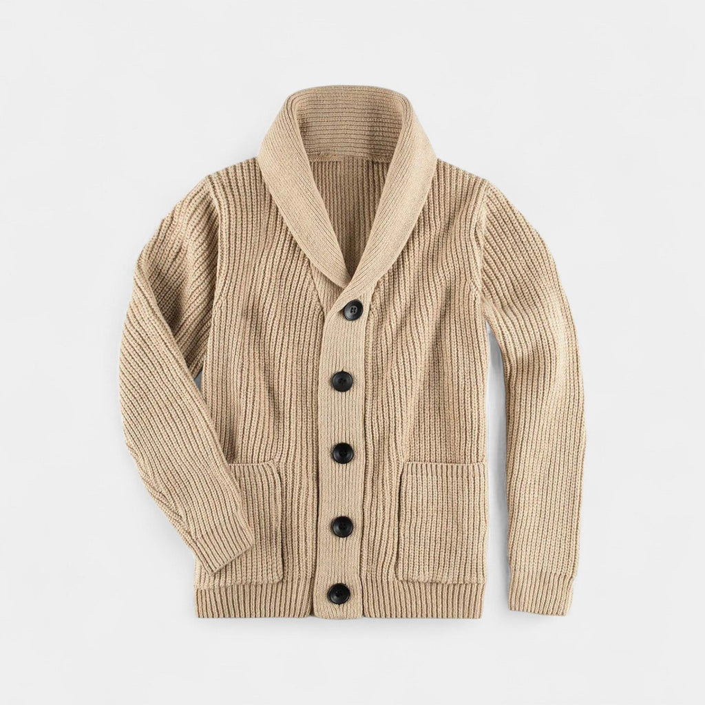 Herren Strickjacke mit Schalkragen