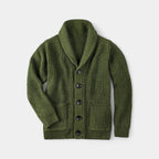 Herren Strickjacke mit Schalkragen