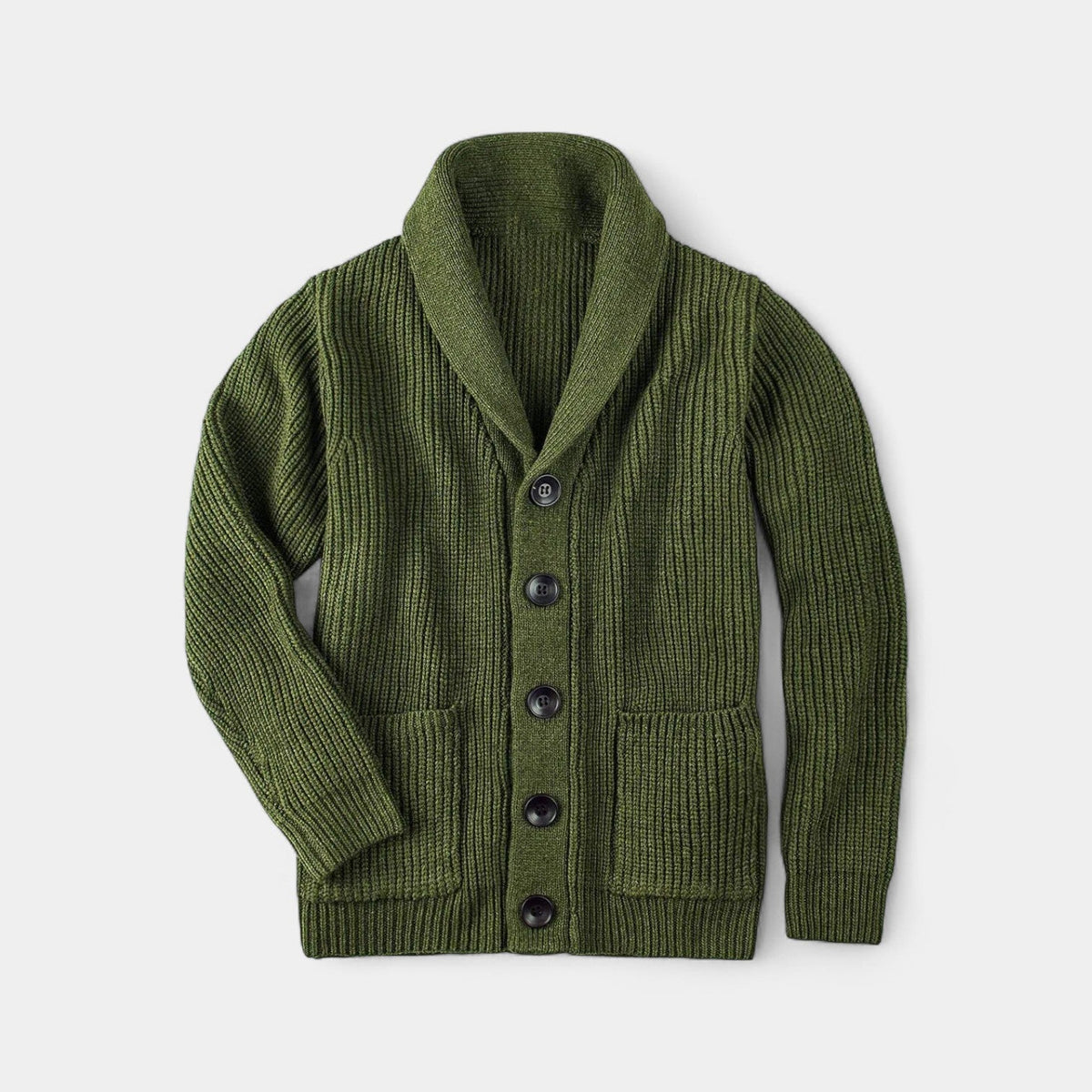 Herren Strickjacke mit Schalkragen