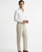 Herren Bundfaltenhose mit Aufschlag