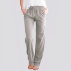 Damen Leichte Hose mit Elastischem Bund
