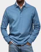 Herren Langarm Poloshirt klassisch und bequem