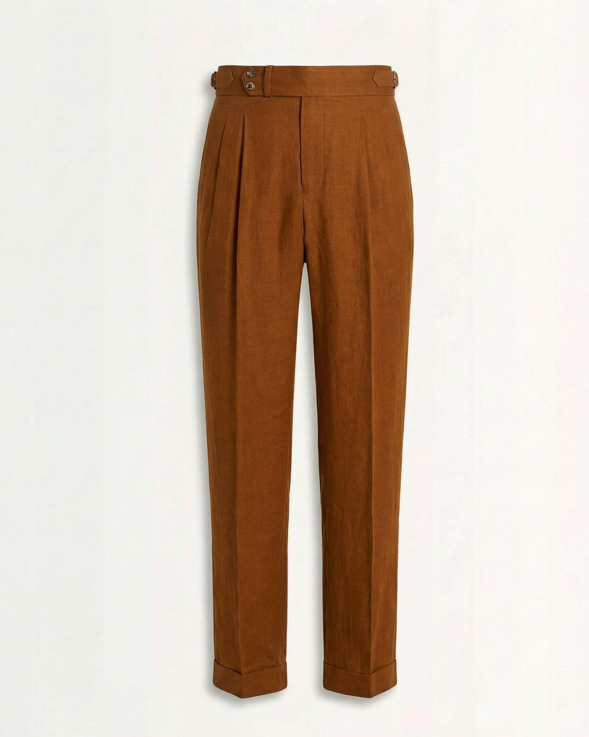Herren Leinenhose mit hohem Bund