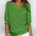 Damen Strickpullover mit lockerem Schnitt