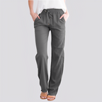 Damen Leichte Hose mit Elastischem Bund