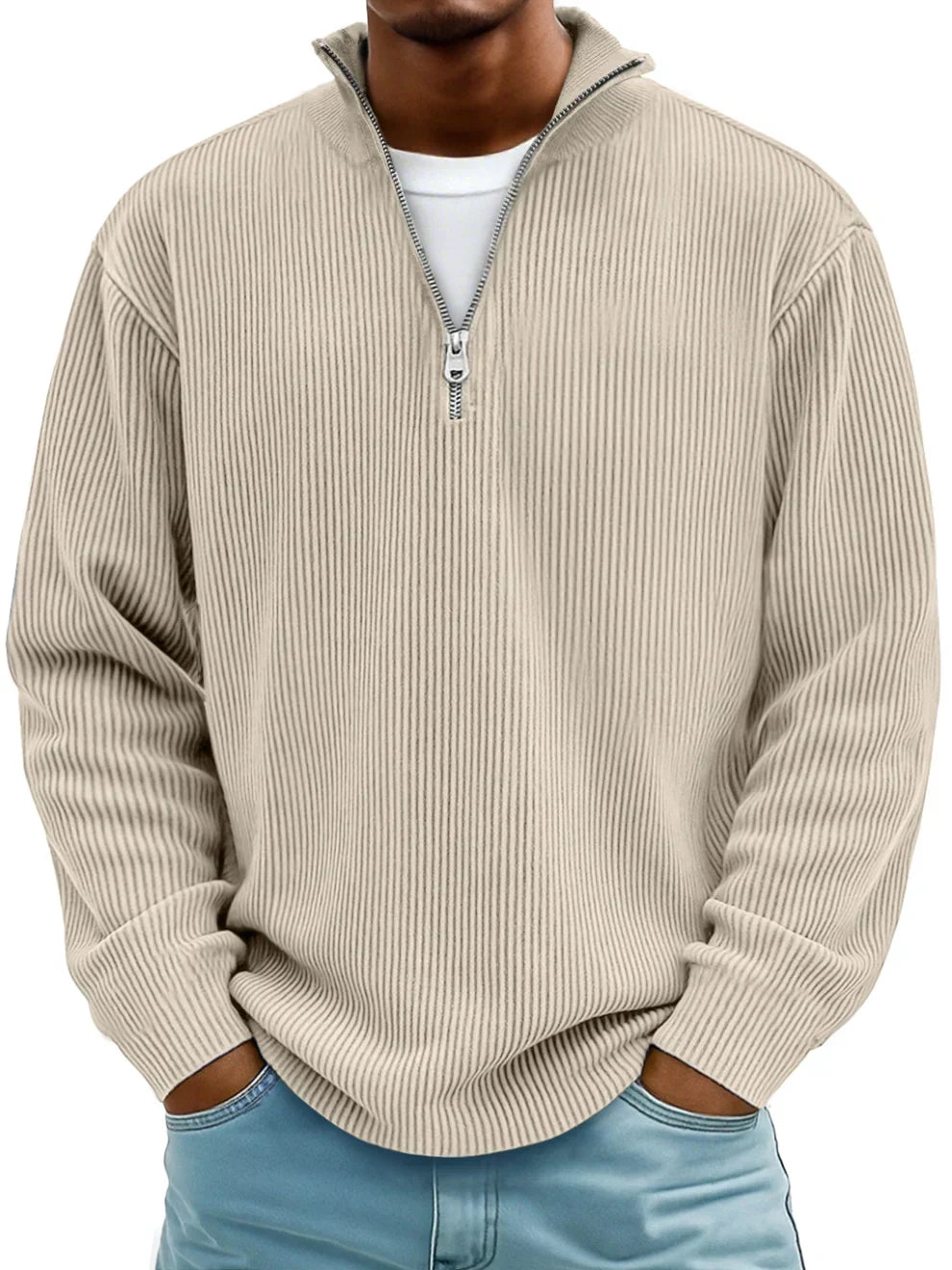 Herren warmer Pullover bequem und formstabil