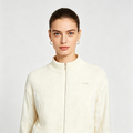Damen Strickjacke mit Reißverschluss Kombistoff