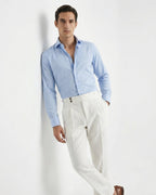 Herren Leinenhose mit hohem Bund