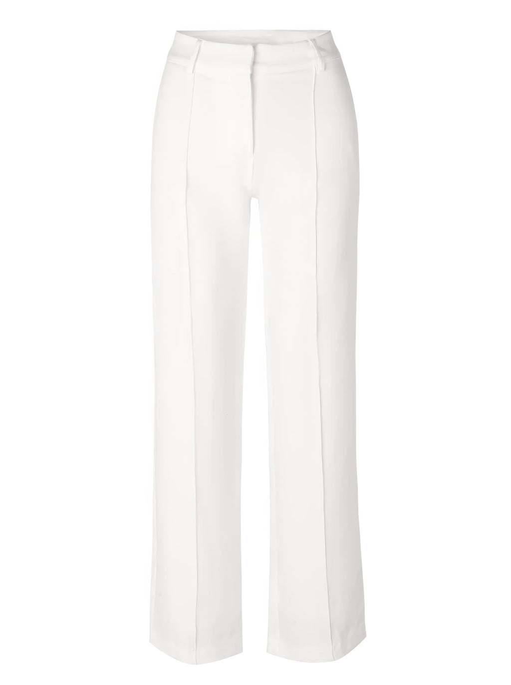 Damen High Waist Hose mit geradem Bein