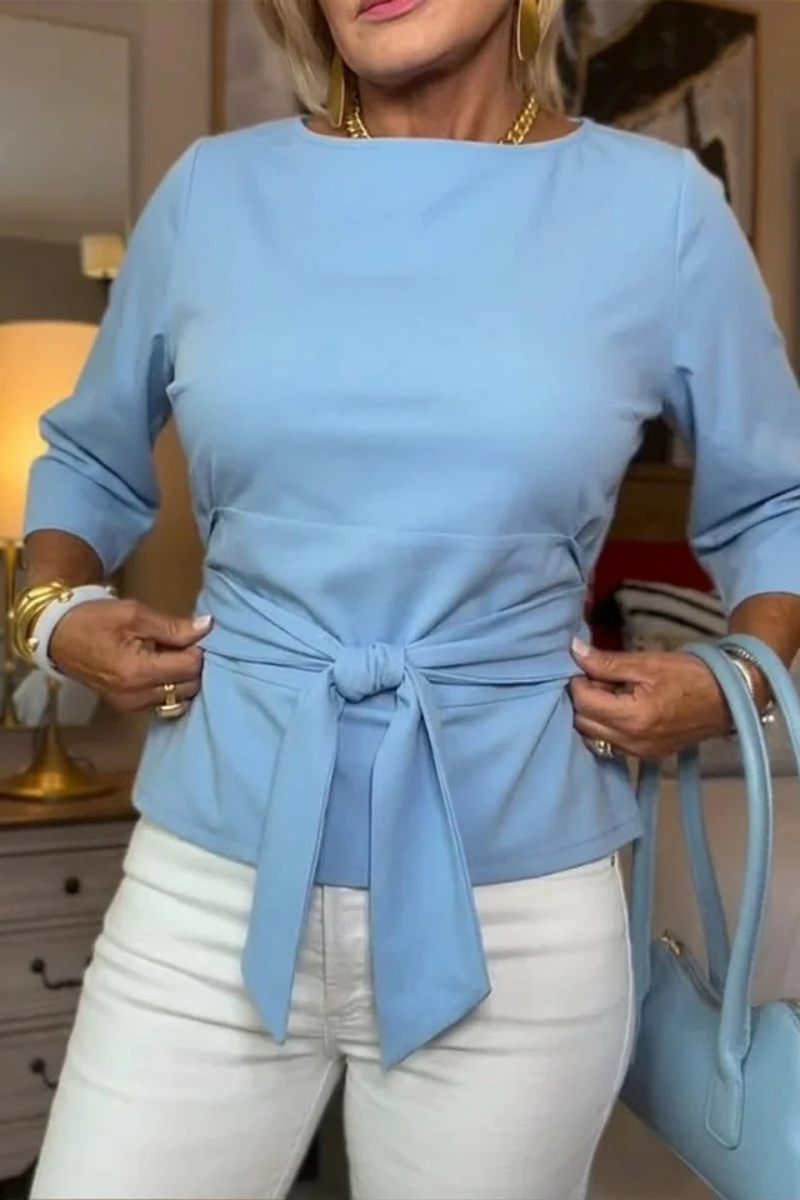 Damen Strick-Top mit Taillenband