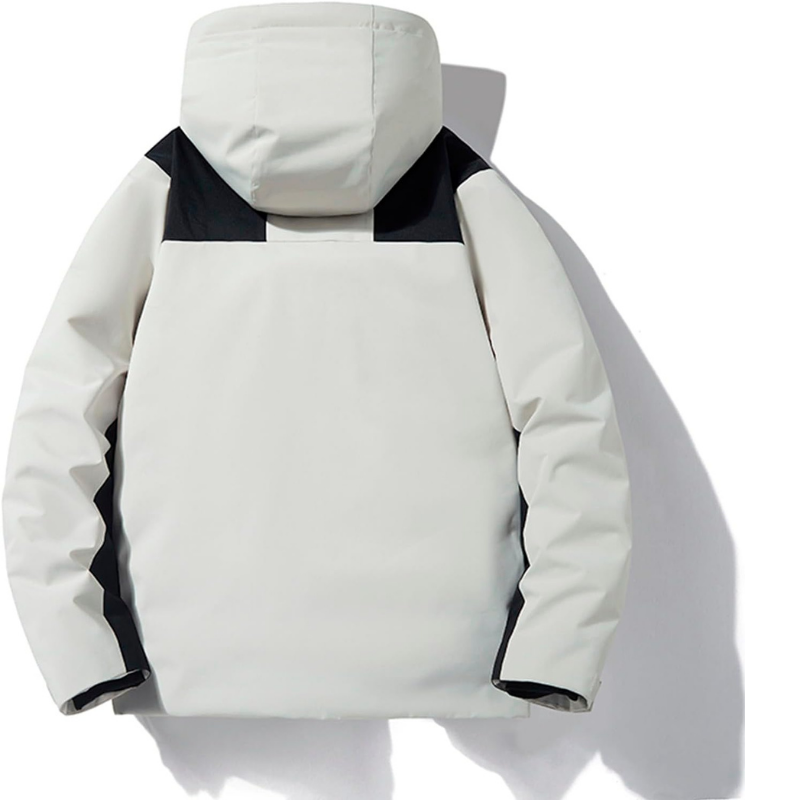 Damen warme Skijacke mit Kapuze und Taschen