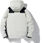 Damen warme Skijacke mit Kapuze und Taschen