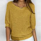 Damen Strickpullover mit lockerem Schnitt