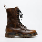 Herren Combat Boots aus Leder mit Profilsohle