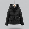 Damen Steppjacke mit Bindegürtel