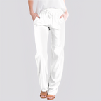 Damen Leichte Hose mit Elastischem Bund
