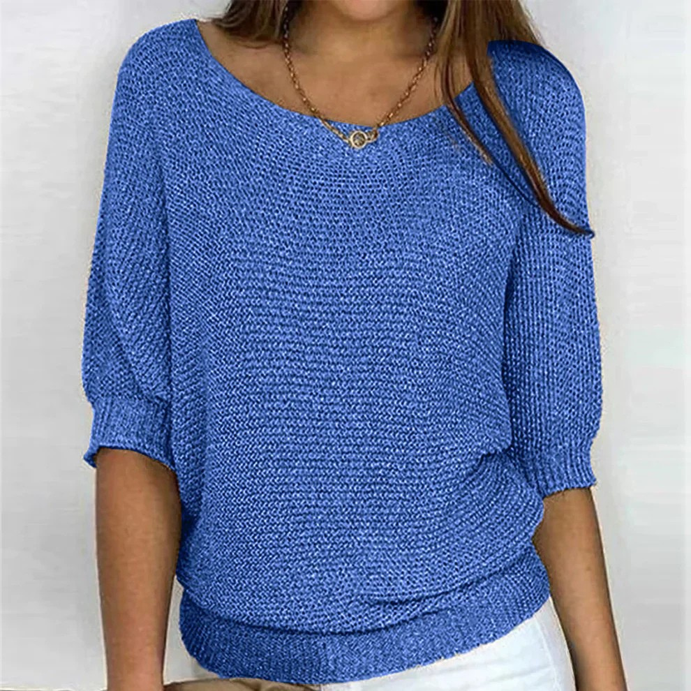 Damen Strickpullover mit lockerem Schnitt