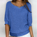 Damen Strickpullover mit lockerem Schnitt
