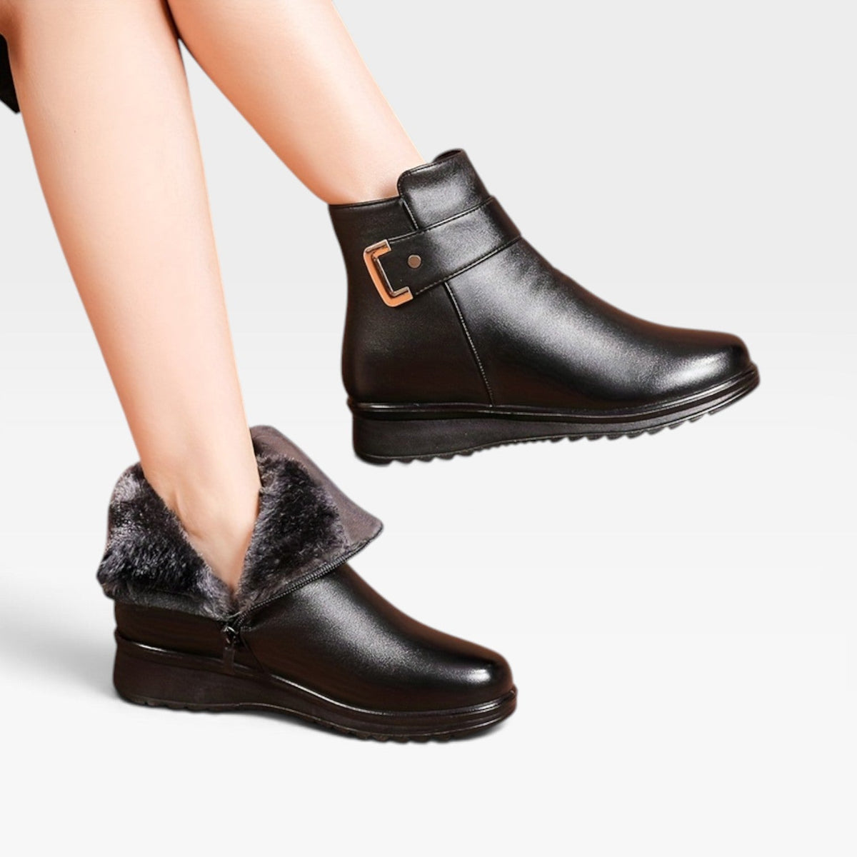 Damen Stiefeletten mit Keilabsatz