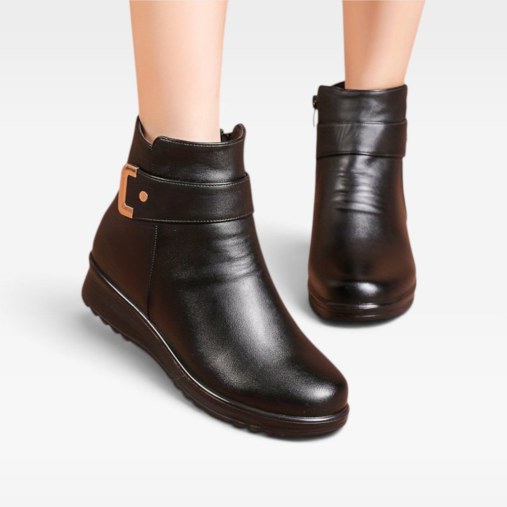 Damen Stiefeletten mit Keilabsatz