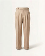 Herren Bundfaltenhose mit Seitenversteller