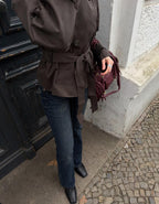 Damen Trenchcoat klassisch mit Gürtel