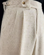 Herren Bundfaltenhose mit Aufschlag